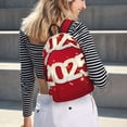 thumbnail image 6 of Picia Happy New 2025 Year Printed Canvas Daypack - Stylish and Durable Vintage Compact Backpack - Class, Work, Travel, or Laptop Bookbag,Organized Compartments-Medium, 6 of 6