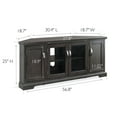 thumbnail image 6 of Leick Home Riverstone Gray Corner 2-Door TV Stand for TVs up to 65 Inches with Storage, 6 of 19