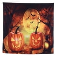thumbnail image 1 of Tapiz de pared espeluznante para decoración festiva, 59,1 x 59,1 pulgadas, tapiz perfecto para fiestas y fotografías de Halloween, 1 of 8