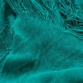 thumbnail image 4 of Knit Diamond Pattern Decorative Throw Blanket for Couch Chair Sofa Home Decor (Emerald, 60"x80"), 4 of 6