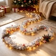 thumbnail image 7 of Christmas Garland with LED Lights Lighted Artificial String for Balcony Mantel Decor, 7 of 7