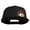 Black, variant on Polka Dots Mushrooms Iron On Patched 6 Panel High Profile Structured Snapback - Gold OSFM