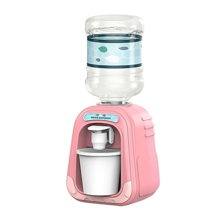 

TKing Fashion Mini Water Dispenser For Children Gift Cute Water Juice Milk Drinking Simulation Dispenser - Pink