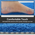 thumbnail image 3 of SIXHOME Non Slip Shower Mat 17"x30" PVC Loofah Shower Mats for Bathtub Quick Drying Shower Floor Mat with Comfortable Textured Surface Easy Cleaning Shower Mat for Shower Stall Blue, 3 of 5