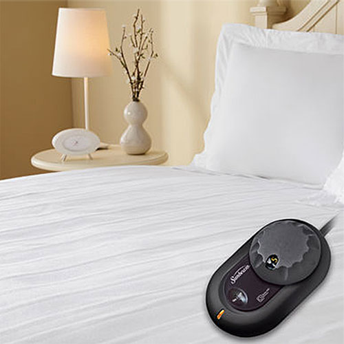 Sunbeam NonWoven Thermofine Heated Electric Mattress Pad Twin Size