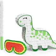 Dinosaur Pinata Bundle with a Blindfold and Bat ― Perfect Sized Pinata For Birthday Parties, Kids Carnival and Related Events