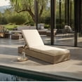 thumbnail image 2 of Safavieh Vincent Wood Outdoor Lounge Chair, Natural/Tan, 2 of 15