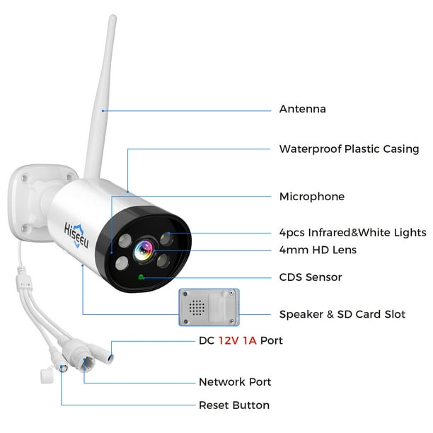 5MP PoE PTZ 300° Pan Wired Security Camera Outdoor With Two-Way Audio