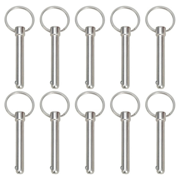 Set Of 10 Quick Releases Pin 8x60mm Carbon Steel with BallHead Locking for Various Applications