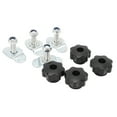 thumbnail image 2 of Trailer Rail Fastener Kit, Carbon Steel 360 Rotatable Base Airline Tie Down Mounting Bolt 8PCS Standard Size Convenient Versatile  for Snowmobile, 2 of 7