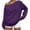 61#Purple, variant on Women's Fall Fashion Oversized Off Shoulder Sweatshirt Long Sleeve Drop Shoulder Casual Y2K Pullover Tops Black S