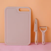 Kitchen Portable Knife Set with Chopping Board, Fruit Knife, Paring Knife, Case, Stainless Steel, Hanging Hook, Multifunctional, Easy to Clean, Wide Application, Suitable for Family