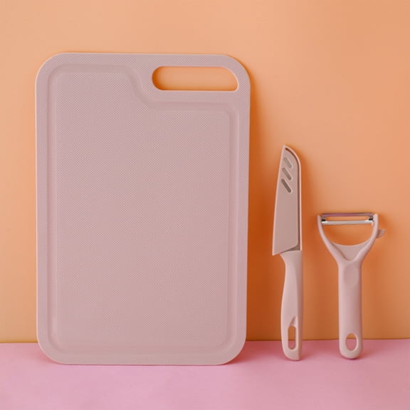 Kitchen Portable Knife Set with Chopping Board, Fruit Knife, Paring Knife, Case, Stainless Steel, Hanging Hook, Multifunctional, Easy to Clean, Wide Application, Suitable for Family
