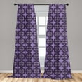 thumbnail image 5 of Ambesonne Purple Curtains, Celtic Knot Art, Pair of 28"x95", Violet Lilac, 5 of 5