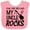 Pink and White, variant on Inktastic For the Record, My Uncle Rocks Boys or Girls Baby Bib