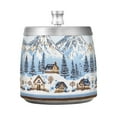 thumbnail image 7 of Yayeee Ashtray with Lid for Cigarette Smokeless Stainless Steel Home Ash Holder, Winter Village, 7 of 7