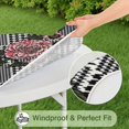 thumbnail image 5 of Pioneer Flower Floral Print Pattern Round Fitted Tablecloth with Elastic Edge,Dining Table Cover Waterproof,Outdoor Round Tablecloth for Camping,Dining,Indoor and Outdoor, 5 of 7