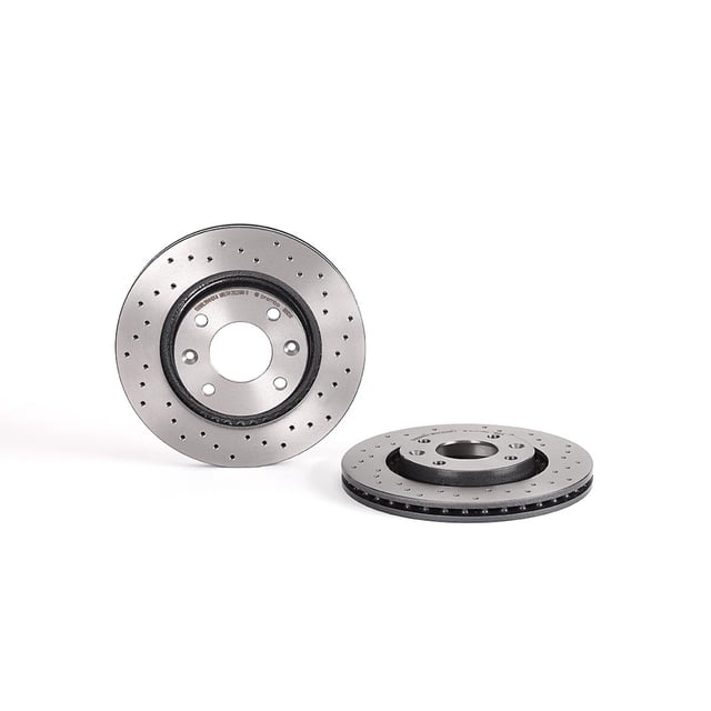 Par de DISCOS HIPERVENTILADOS 207 2009 al 2011 PEUGEOT 1.4L L4 Delanteros BREMBO .