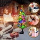 thumbnail image 1 of Luces de árbol de Navidad alimentadas por energía solar con mariposas y flores para decoración navideña exterior, 1 of 9