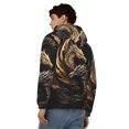 thumbnail image 4 of Vsdgher Vintage Metal Dragon Mens Hoodies Zip Hoodie, Hoodies for Men, Zip-up Hooded Sweatshirt-, 4 of 5