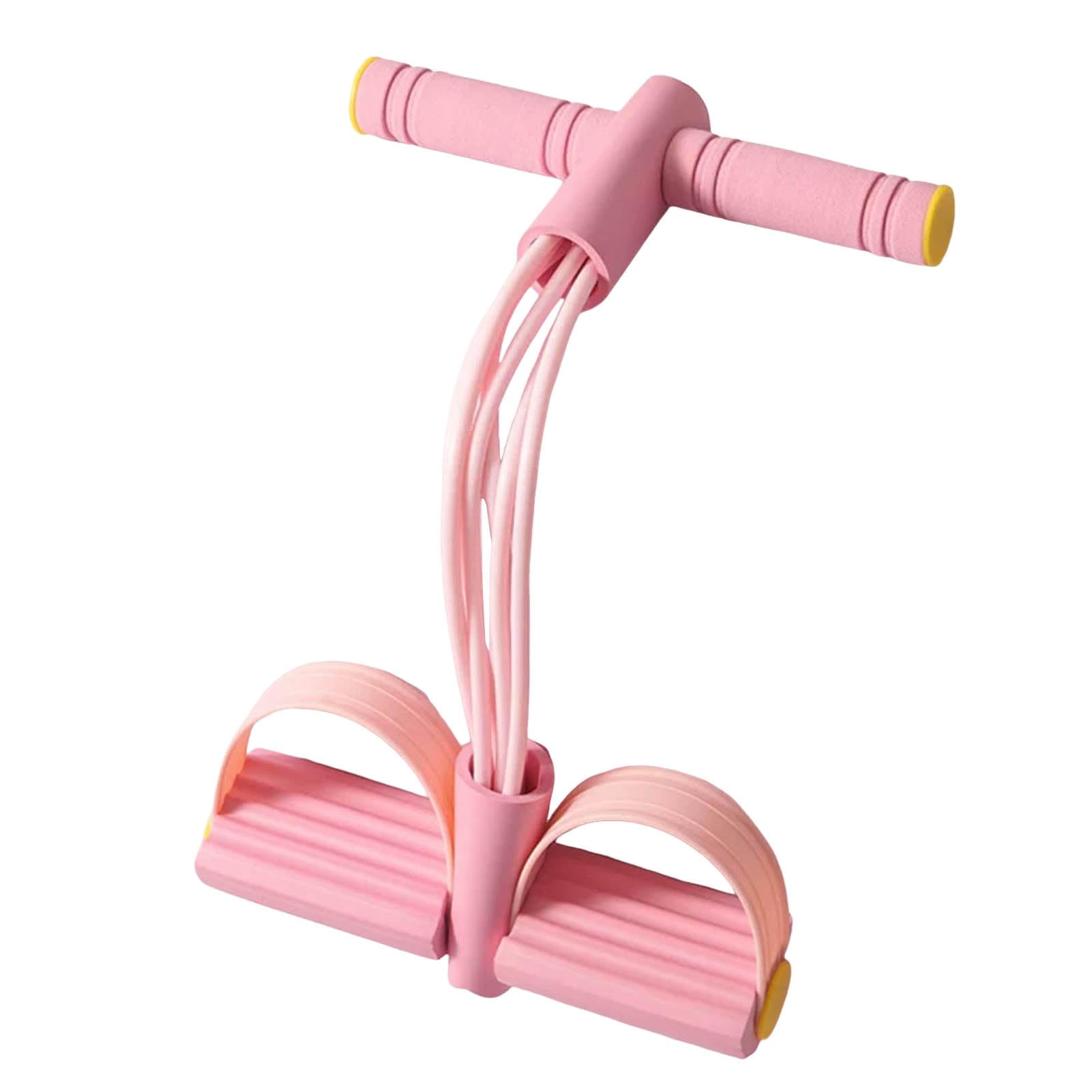 6-Tube Resistance Band Pedal Exerciser, Portable Home Gym Fitness Equipment, Elastic Tension Rope Trainer for Leg and Core Workouts