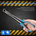 thumbnail image 3 of SPEEDWOX Long Reach Hose Grip Pliers 11 Inches Circle Plier Serrated Jaws Ring Nose Pliers for Mechanics Technicians Contractors High Leverage Professional Tool Non-slip TPR Handle, 3 of 7