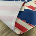 thumbnail image 5 of Ambesonne 4th of July Place Mats Set of 4, Grunge Flag Design, Standard Size, Vermilion Navy Blue, 5 of 6