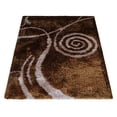 thumbnail image 5 of Rugsotic Carpets Hand Tufted Shag Polyester Eco-Friendly Area Rugs - 4'x6', Rectangle, Brown Beige, Plain Solid Design, High Pile Handmade Anti Skid Rugs for Living Room, Bed Room K00010, 5 of 8