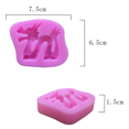 thumbnail image 3 of 2Pcs/Set 3D Dragon Fondant Mold Chinese Zodiac Dragon Silicone Craft Mold for Cake Cupcake Topper Decorating Tools Resin Mold, 3 of 4