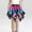 C-Hot Pink3, variant on Kids Girls Carnival Skirts Printed Mini Butterfly Designed Asymmetrical Hem For Charming Wear