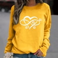 thumbnail image 2 of Awdenio Womens Spring Plus Size Tops Ladies Casual Footprints Printing Raglan Long Sleeve Shirts Blouse Tops, 2 of 4