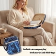 thumbnail image 4 of Xixirimido Bible Cover Case for Women Men, Quilted Large Bible Carrying Cases with Durable Handle, Biblical Study Accessories Christian Gifts, Blue Wolf Lightning Print, 4 of 7