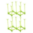 thumbnail image 1 of 2pcs Retractable Drying Storage Rack Baby Bottle Stand Drinking Cup Holder Kitchen Organizer (Green), 1 of 8