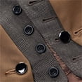 thumbnail image 7 of Fozruso Men's Business Leisure Wedding Holiday Two Piece Vest V Neck Sleeveless Slim Jacket Two Piece Vest, 7 of 7