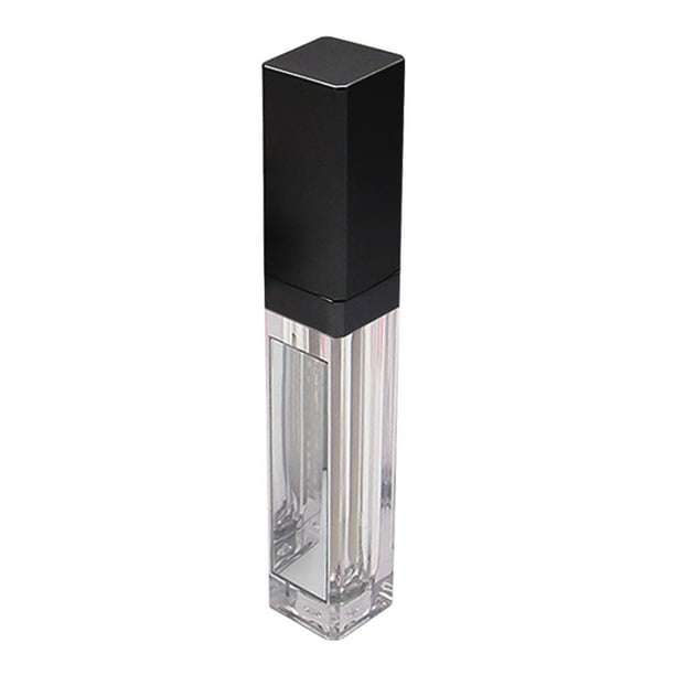 Tubos de brillo de labios vacíos Sunnimix 7 ml con luz LED Claro y negro