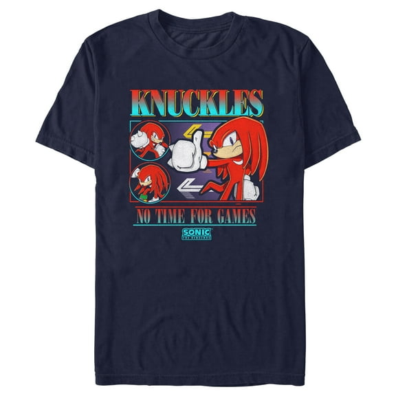 Men's Sonic the Hedgehog Knuckles No Time for Games Graphic T-Shirt