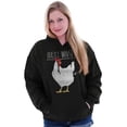 thumbnail image 3 of Guess What Chicken Butt Silly Joke Hoodie Sweatshirt Women Men Brisco Brands M, 3 of 6
