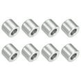 thumbnail image 1 of 8 Pcs Entretoises en Acier Inoxydable 304 1/2 Pouces OD x 1/4 Pouces ID x 3/8 Pouces Longueur(12x6x10mm) Vis Support de Bague Finition Simple Non Filetée Entretoises Rondes en Métal pour Vis M3 Boulons et Tringles, Argent, 1 of 6