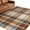 Blue, Brown, Beige, variant on Orange Checked Fall Entryway Rug 2'x3' Non Slip Front Door Mats, Thanksgiving Buffalo Plaid Entrance Rugs Indoor Outdoor Carpet, Washable Floor Mats Small Area Rug for Bedroom Kitchen