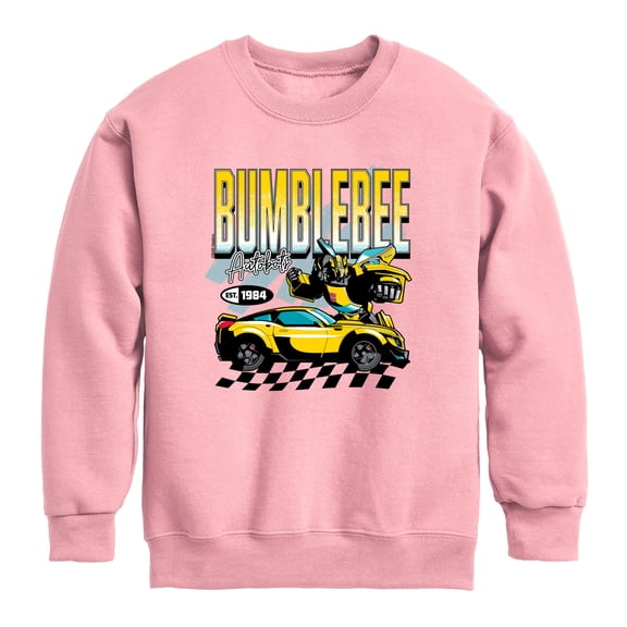 Transformers - Bumblebee Racing - Youth Boys Crew Fleece Sweatshirt