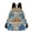 Orange Blue Floral Stained Glass, variant on JIALIOU Mini Backpack Purse for Women Quilted Casual Daypack Small Travel Shoulder Bag, Ducks Swimming in Lake at Sunrise