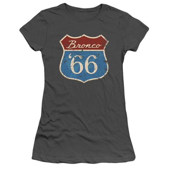 Ford Bronco Route 66 Bronco S/S Junior Women's T-Shirt Sheer Charcoal