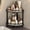 Black, variant on Bxaolu Corner Shower Caddy Standing - 2 Tier Shower Organizer Corner with Soap Holder, Rustproof Bathroom Standing Organizer, Kitchen Spice Rack Standing Shelf, Black