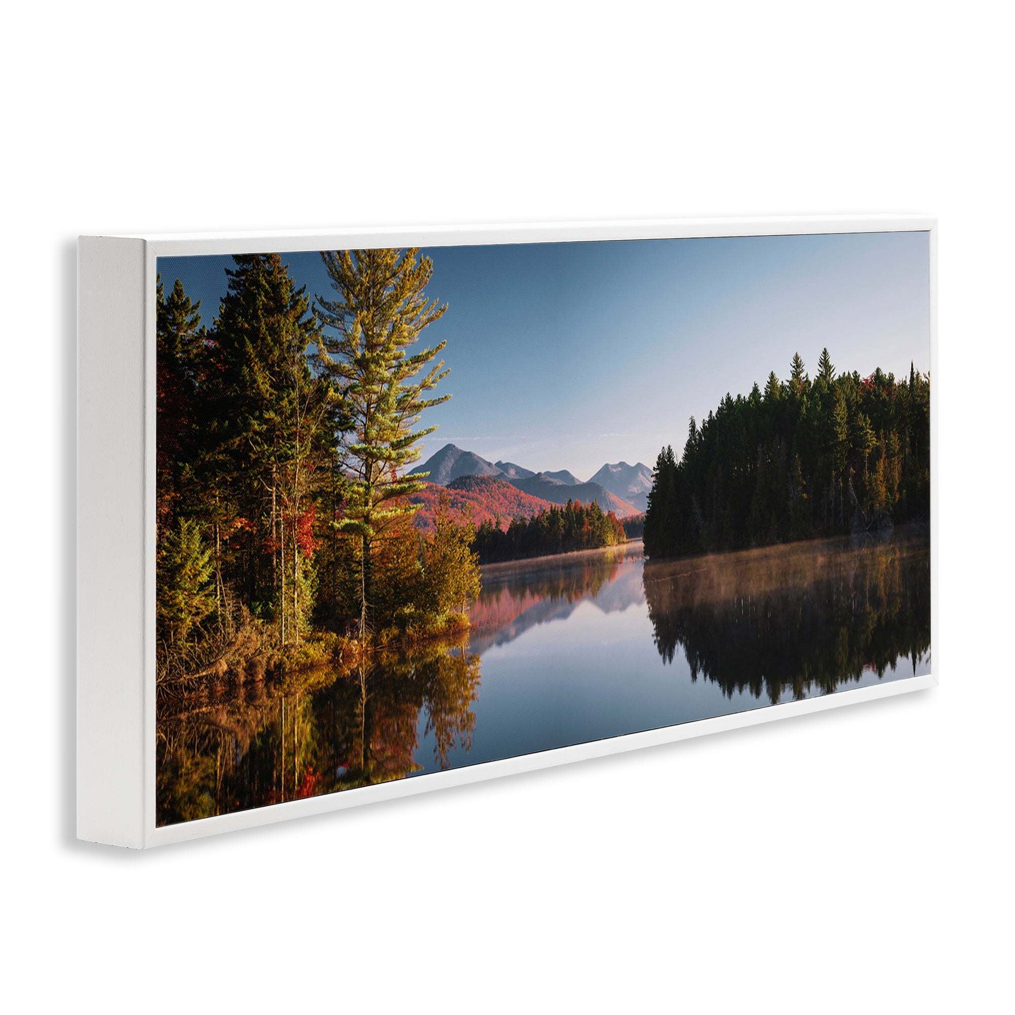 Stupell Industries Autumn Morning Reflection White Framed Giclee Art, design by Jonathan Zaharek