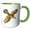 Green/White, variant on , Cozumel Thrasher, 15oz Two-tone Blue Mug
