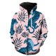 thumbnail image 1 of Sudadera con capucha y cremallera para hombre, diseño de leopardo y animales de pastizales, estilo informal, de manga larga, estilo Harajuku, ropa de calle moderna, con estampado 3D divertido de prima, 1 of 6