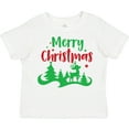 thumbnail image 3 of Inktastic Merry Christmas, Reindeer, Christmas Tree, Stars Boys or Girls Toddler T-Shirt, 3 of 5