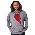 thumbnail image 5 of Other Half Heart Cute Matching Set Unisex Plus Fleece Graphic Hoodie Brisco Brands 2X, 5 of 6