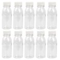 thumbnail image 1 of 12pcs Transparent Wide Mouth 200ml PET Juice Drink Milk Yogurt Storage Bottles, 1 of 4