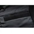 thumbnail image 4 of Men's Trench Coat Long Jacket Lapel Neck Outwear Overcoat Cardigan, 4 of 5